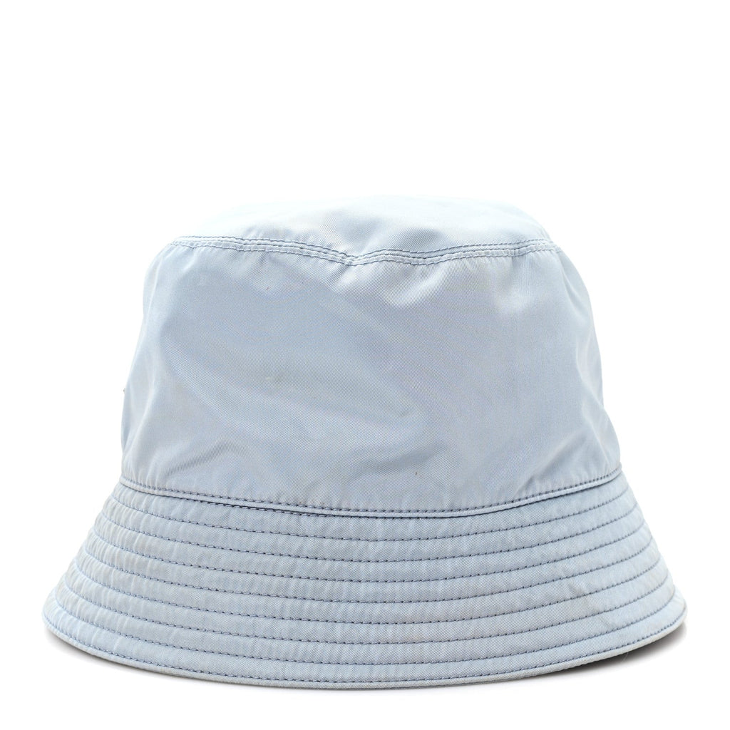Prada Re-Nylon Metal Triangle Logo Womens Bucket Hat Astrale
