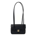 Chanel Shiny Caviar Mini Preppy Coco Shoulder Bag Dark Blue