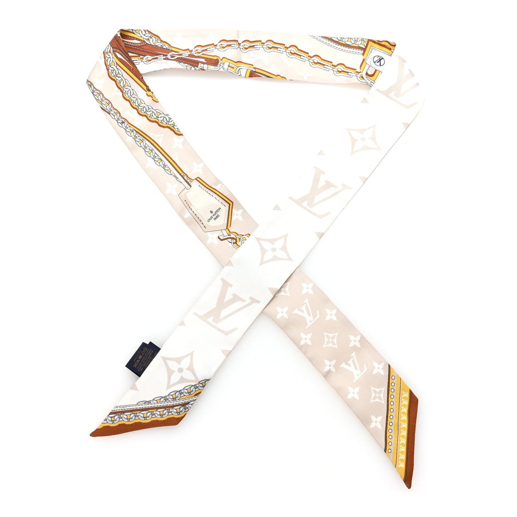 Louis Vuitton Silk Ultimate Monogram BB Bandeau Beige Clair