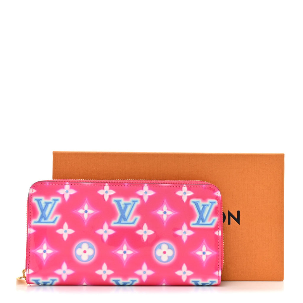 Louis Vuitton Vernis Valentine Zippy Wallet Fuchsia Neon
