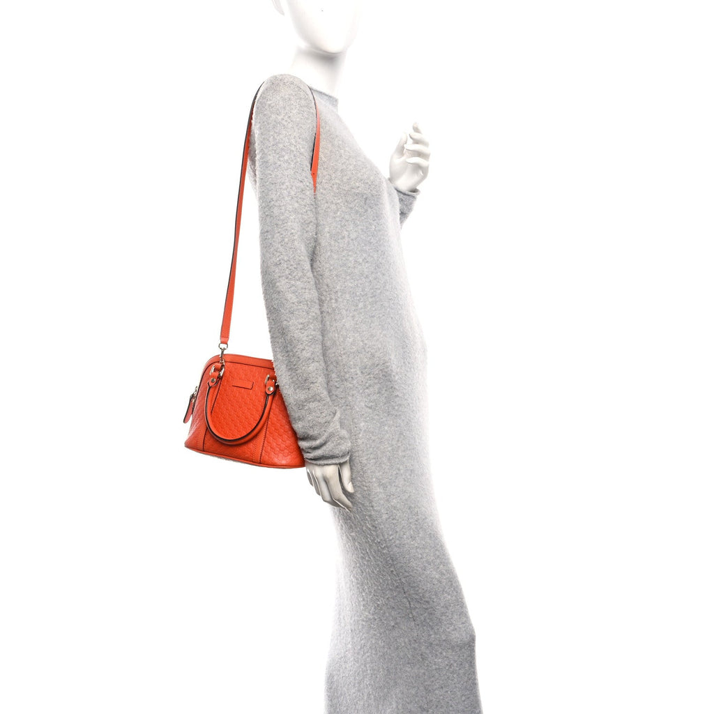 Gucci Microguccissima Mini Dome Bag Sun Orange