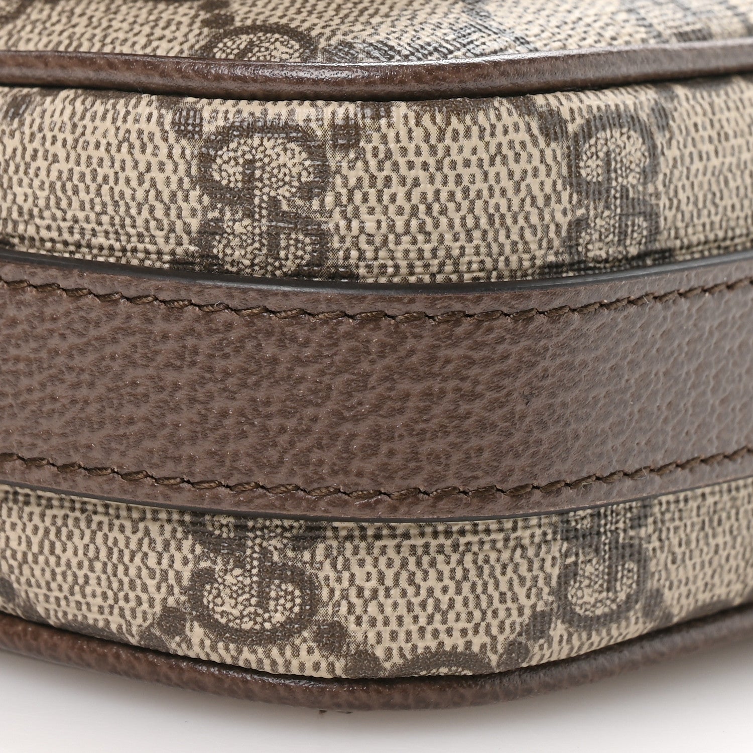 Gucci GG Supreme Monogram Web Mini Ophidia Flap Shoulder Bag Brown
