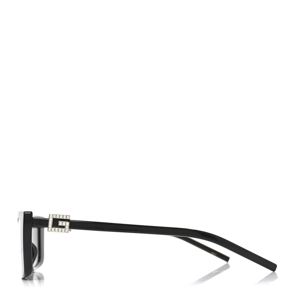 Gucci Acetate Crystal Rectangle Sunglasses GG1681S Black