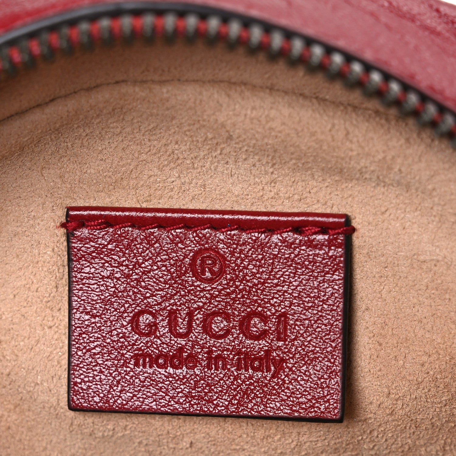 Gucci Glazed Calfskin Matelasse Heart Mini GG Marmont Round Shoulder Bag Romantic Cerise