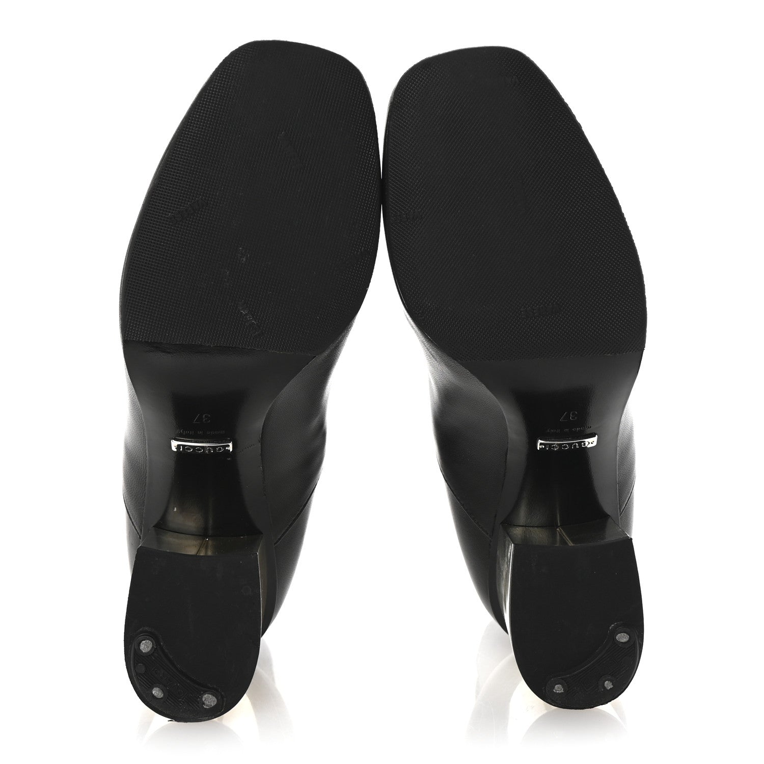 Gucci Nappa Charlotte Ankle Boots 37 Black