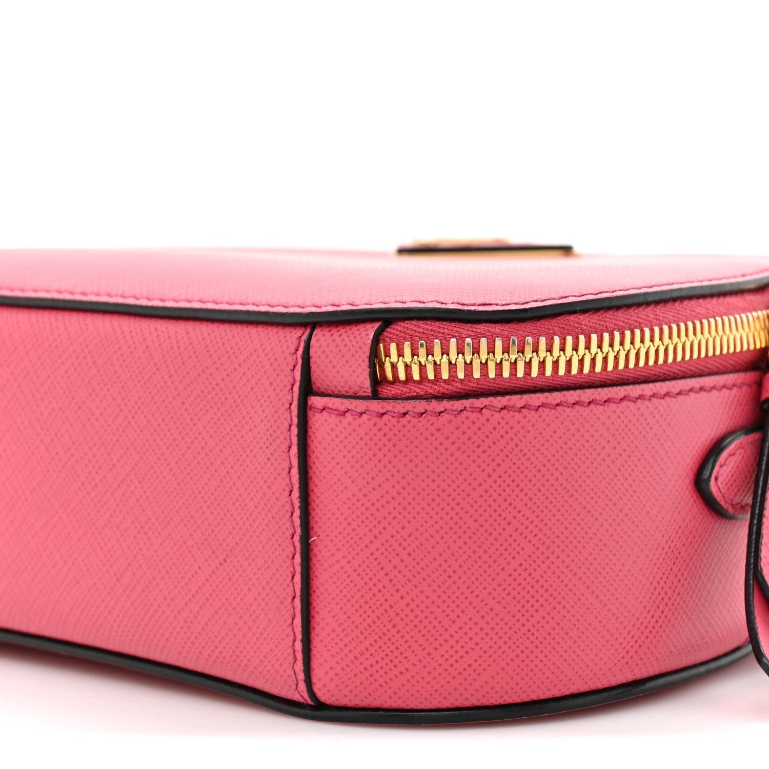 Prada Saffiano Lux Odette Crossbody Magenta