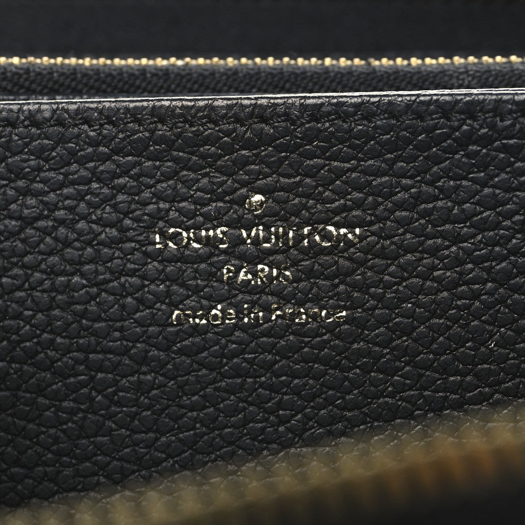 Louis Vuitton Empreinte Monogram Giant Zippy Wallet Black Beige