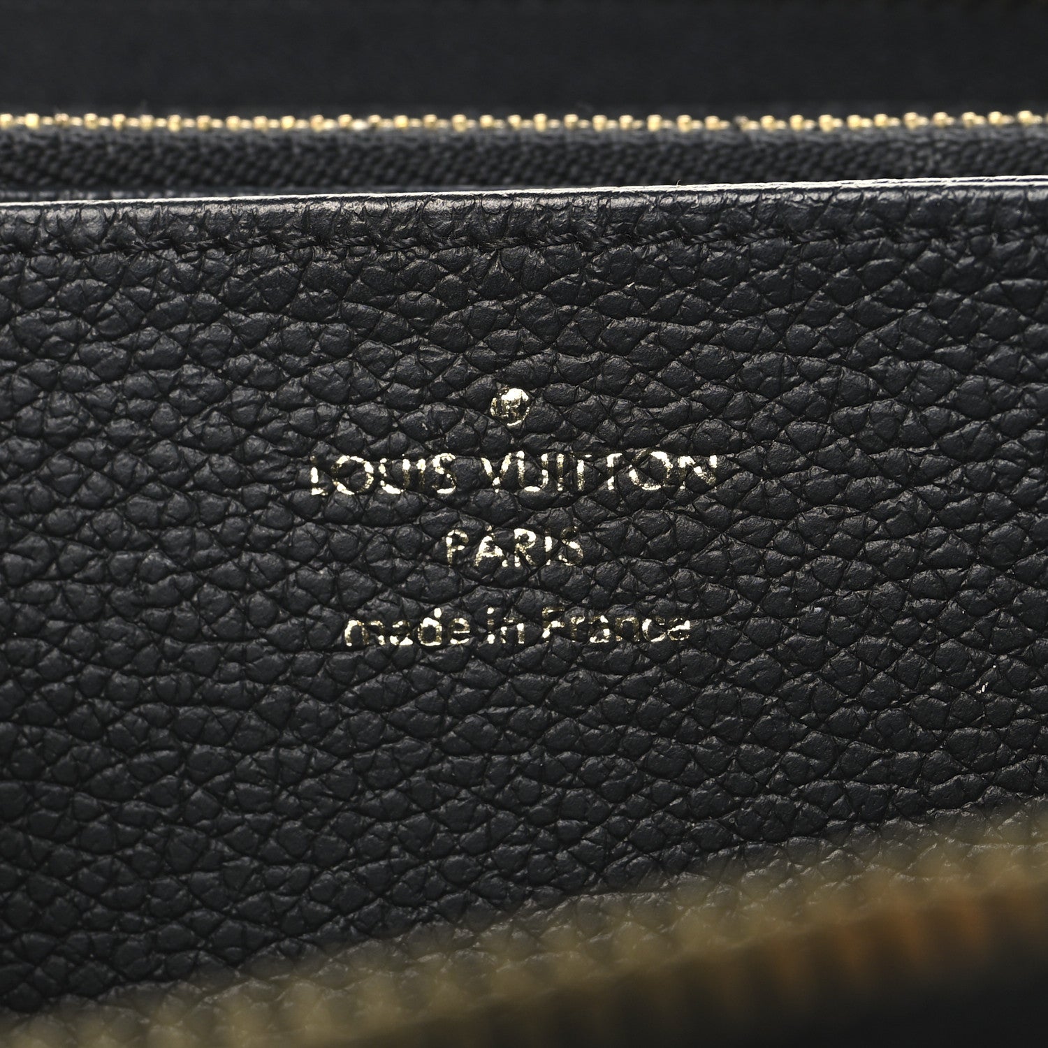 Louis Vuitton Empreinte Monogram Giant Zippy Wallet Black Beige