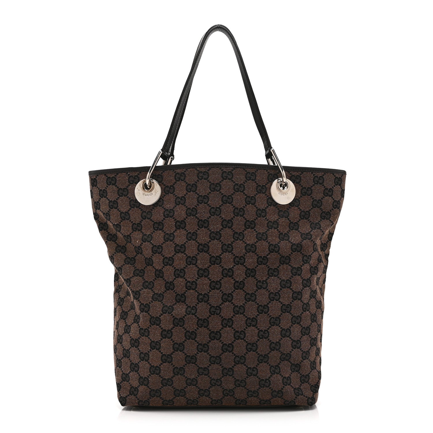 Gucci Monogram Large Eclipse Tote Dark Brown