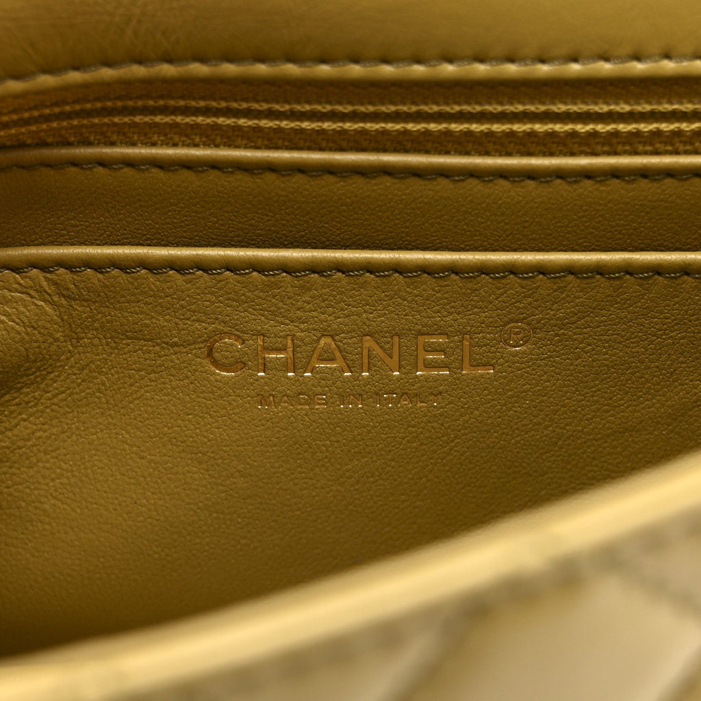 Chanel Aged Calfskin Quilted 2.55 Reissue 224 Flap  Khaki