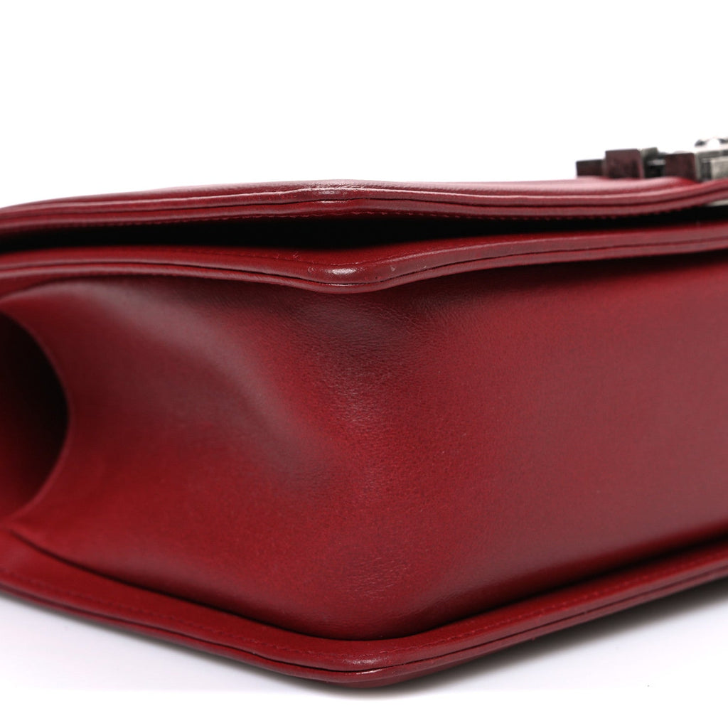 Chanel Lambskin Quilted Medium Boy Flap Red