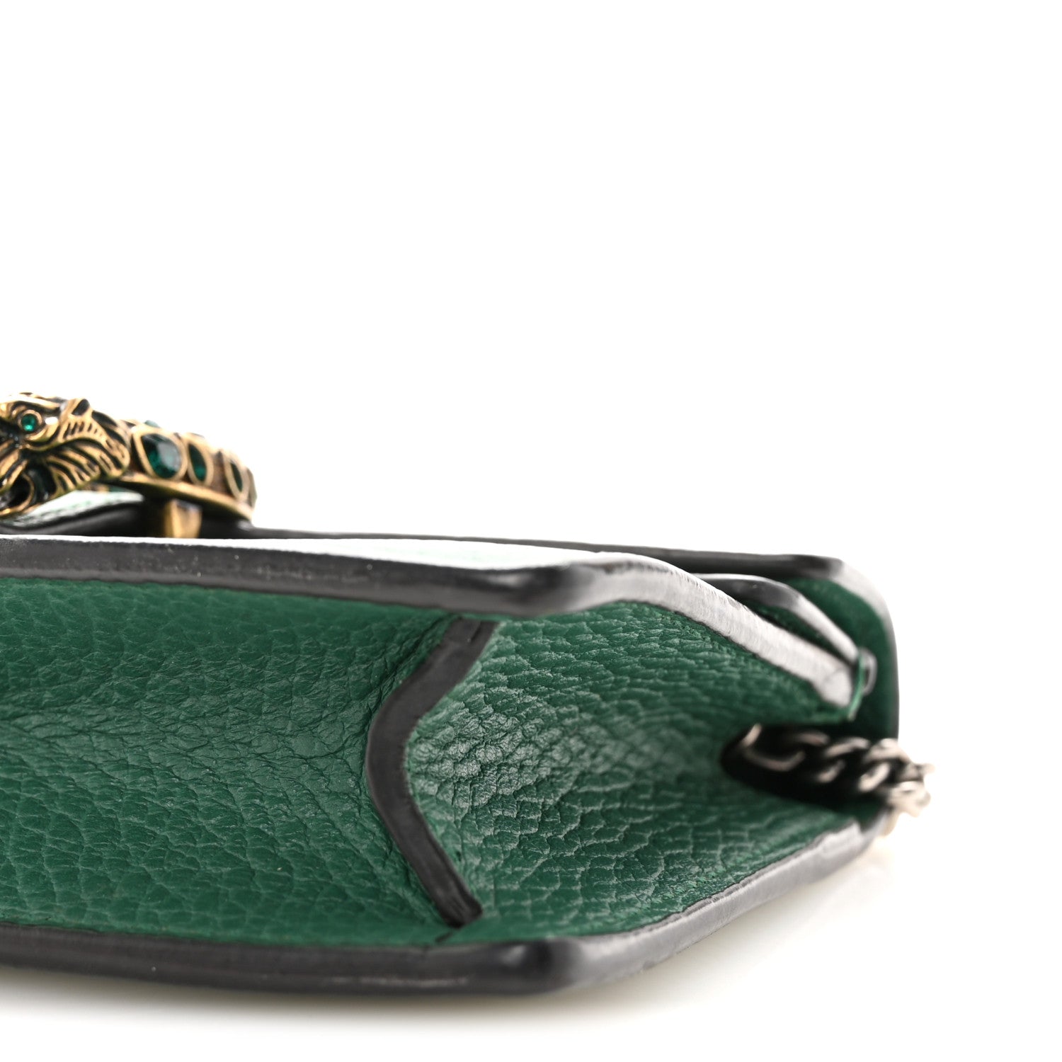 Gucci Dollar Calfskin Crystal Super Mini Dionysus Shoulder Bag Emerald