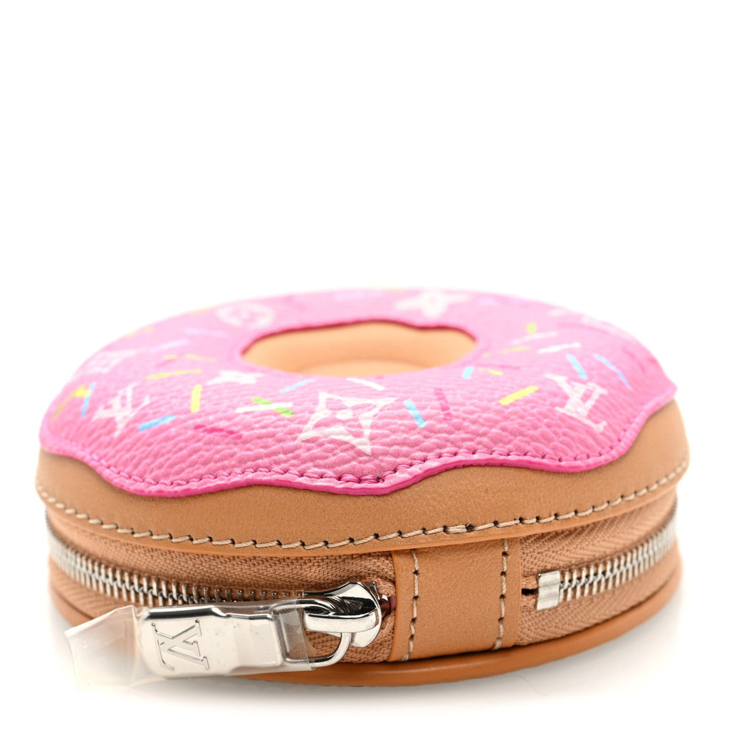Louis Vuitton LV Donut Bag Charm Key Holder Pink