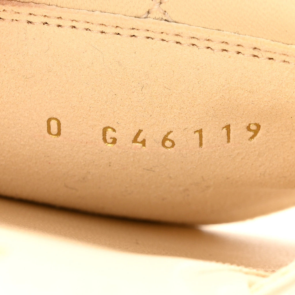 Lambskin Quilted Turnlock Flat Mules 39 Light Beige