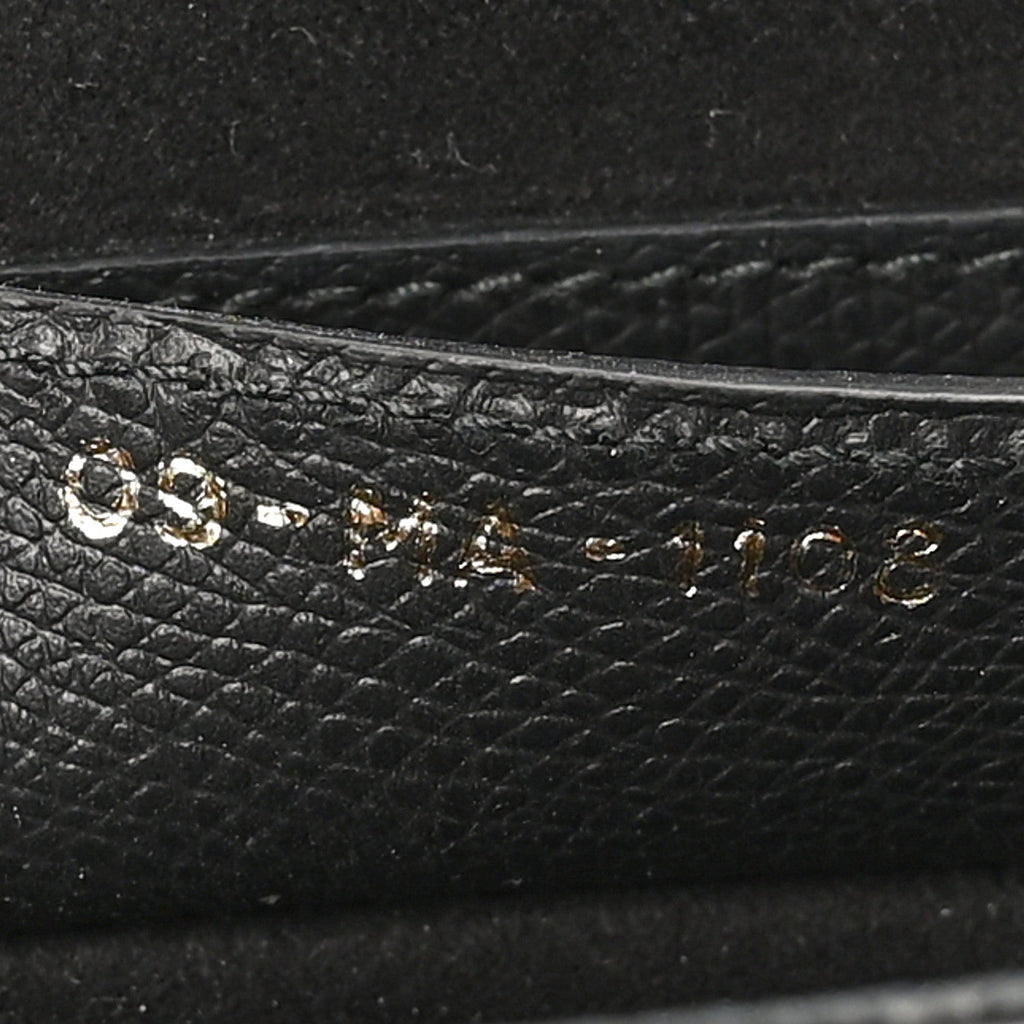 Christian Dior Grained Calfskin Saddle Bag Black