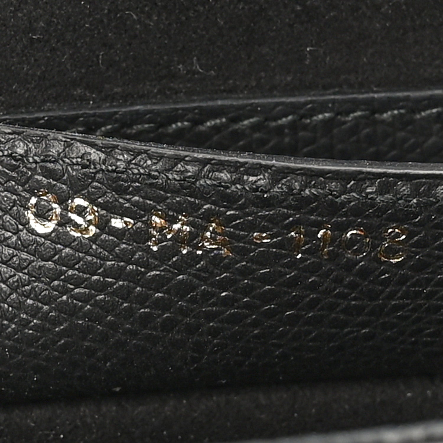 Christian Dior Grained Calfskin Saddle Bag Black