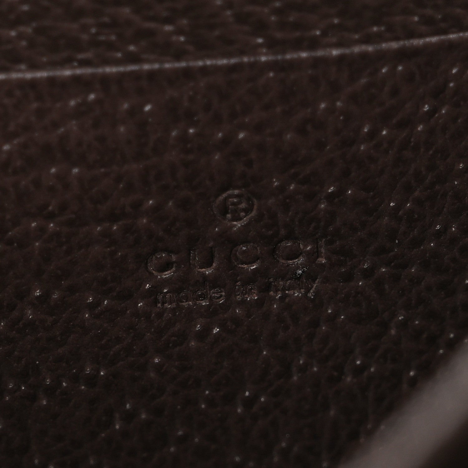 Gucci Monogram Jumbo GG Textured Dollar Calfskin Mini Dionysus Chain Wallet Camel Ebony New Acero