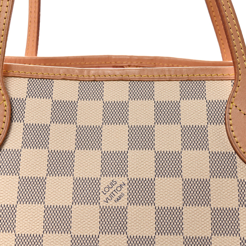 Louis Vuitton Damier Azur Neo Neverfull MM Rose Ballerine