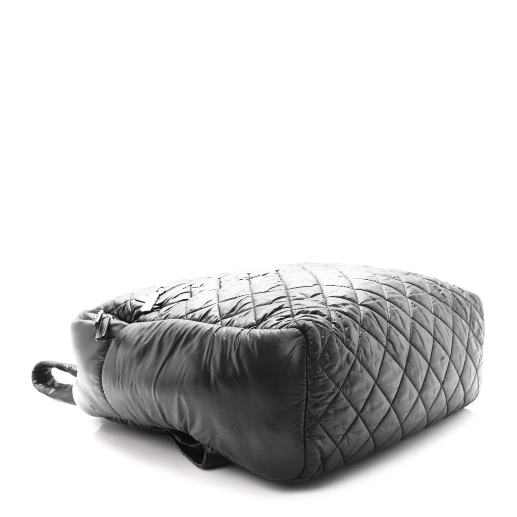 Chanel Nylon Quilted Coco Cocoon Backpack Black