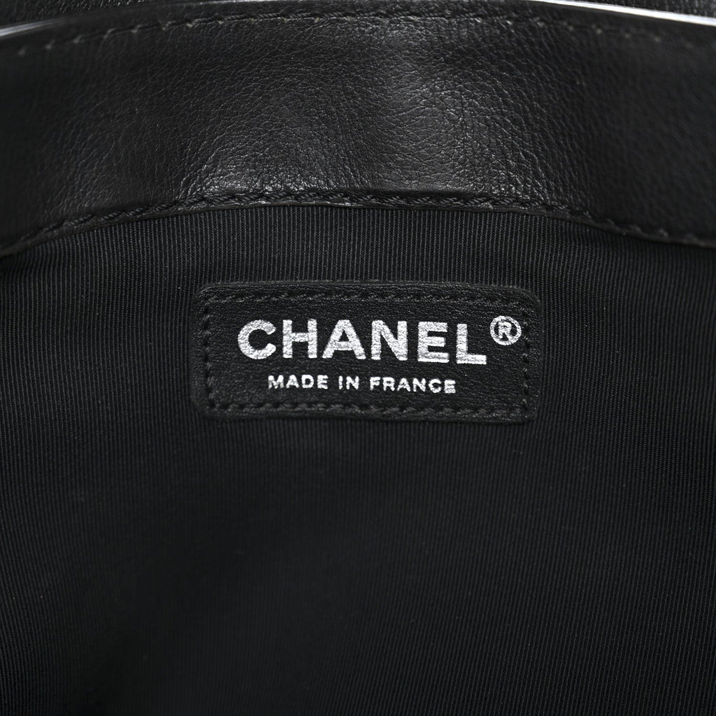 Chanel Calfskin Large Boy Reverso Flap Black