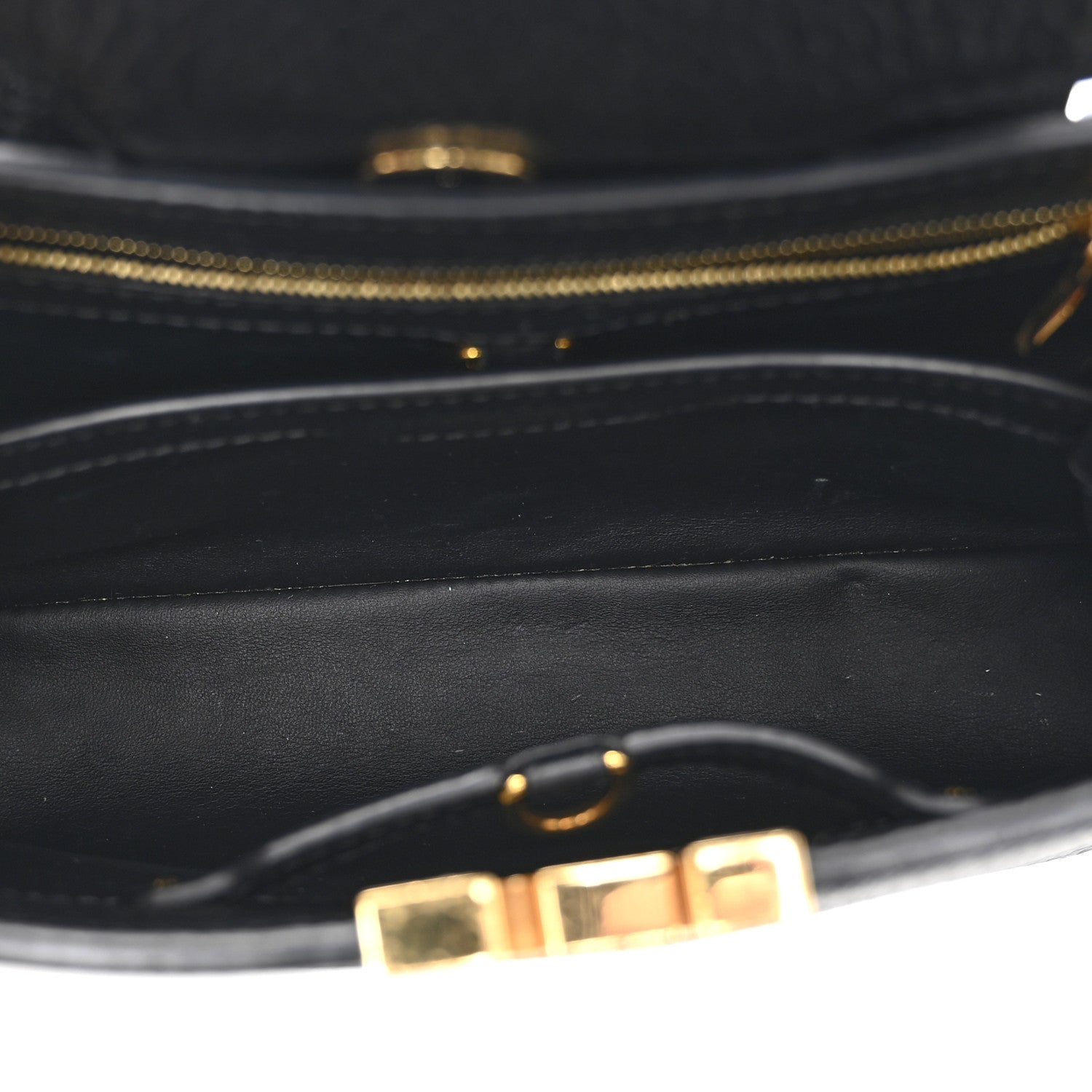 Louis Vuitton Taurillon Capucines BB Black General Blue