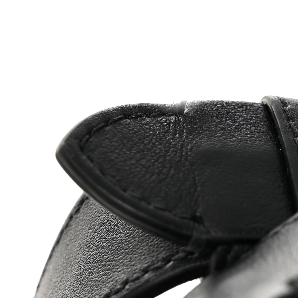 Christian Dior Calfskin Tweed Cannage Medium Toujours  Black White