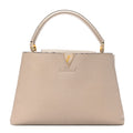 Louis Vuitton Taurillon Capucines MM Galet