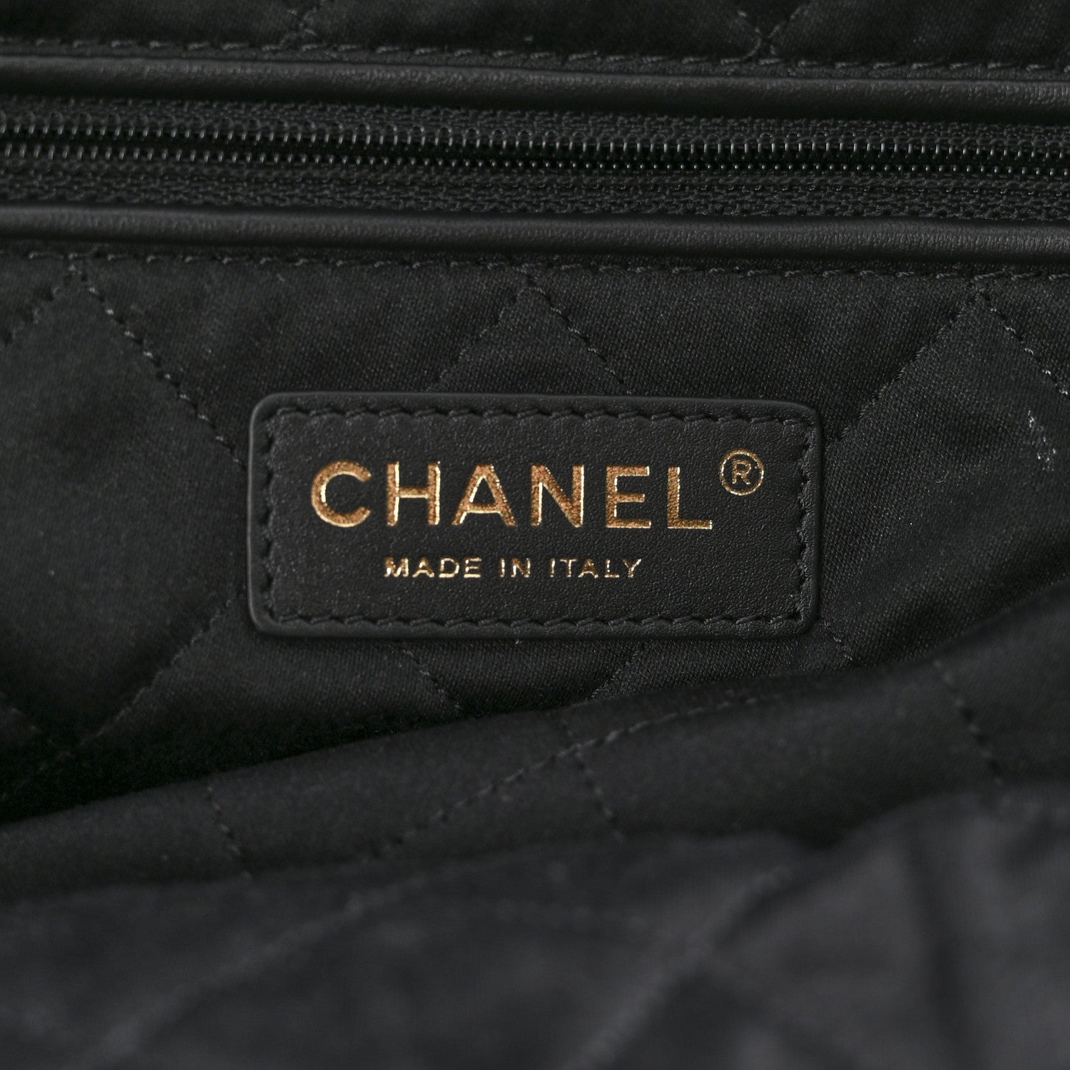 Chanel Shiny Calfskin Quilted Small Chanel 22 Black