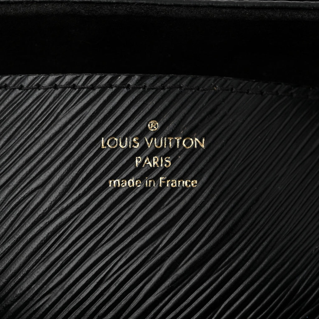 Louis Vuitton Epi Twist Top Handle Shoulder Bag MM Black