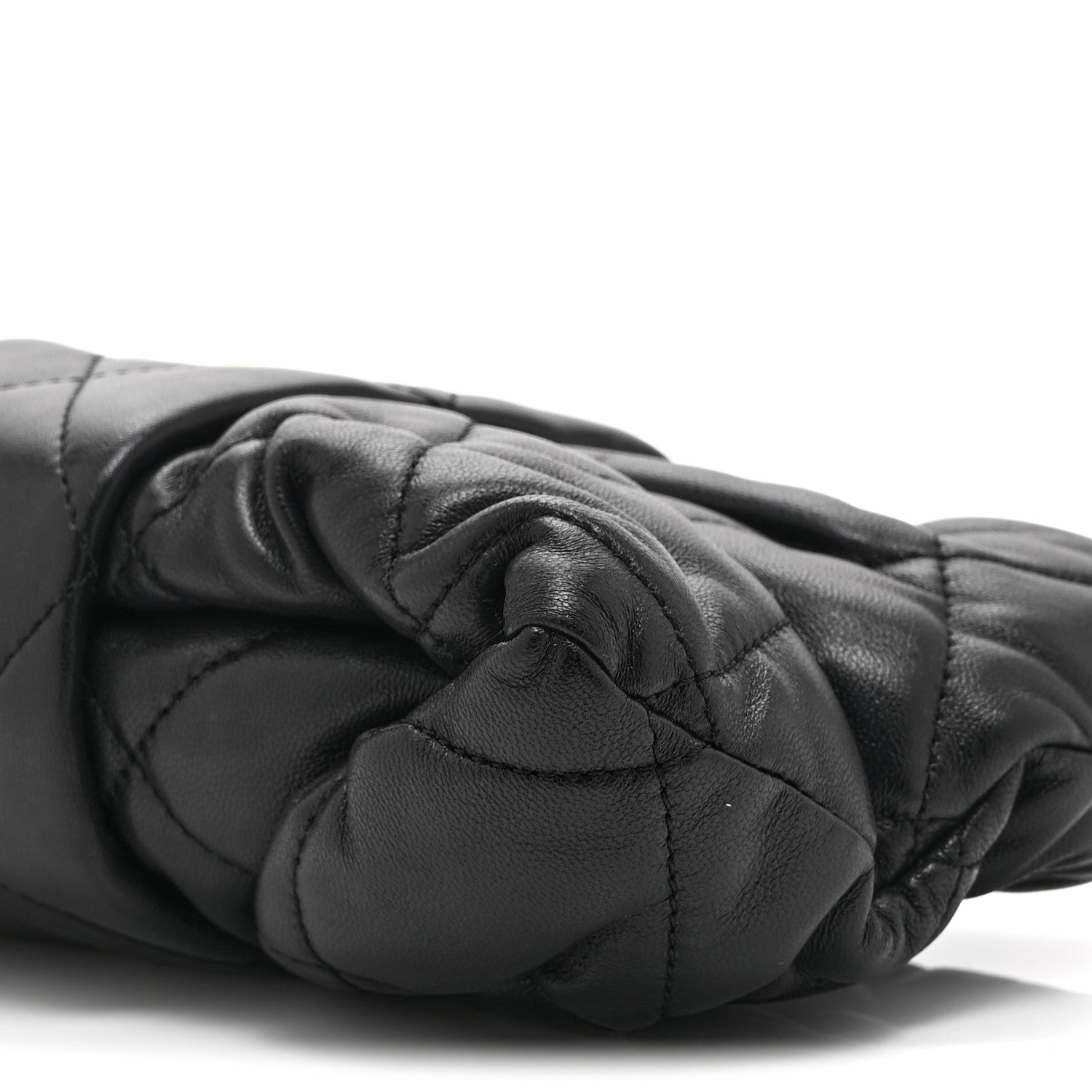 Chanel Lambskin Quilted Mini Bow Bag Black