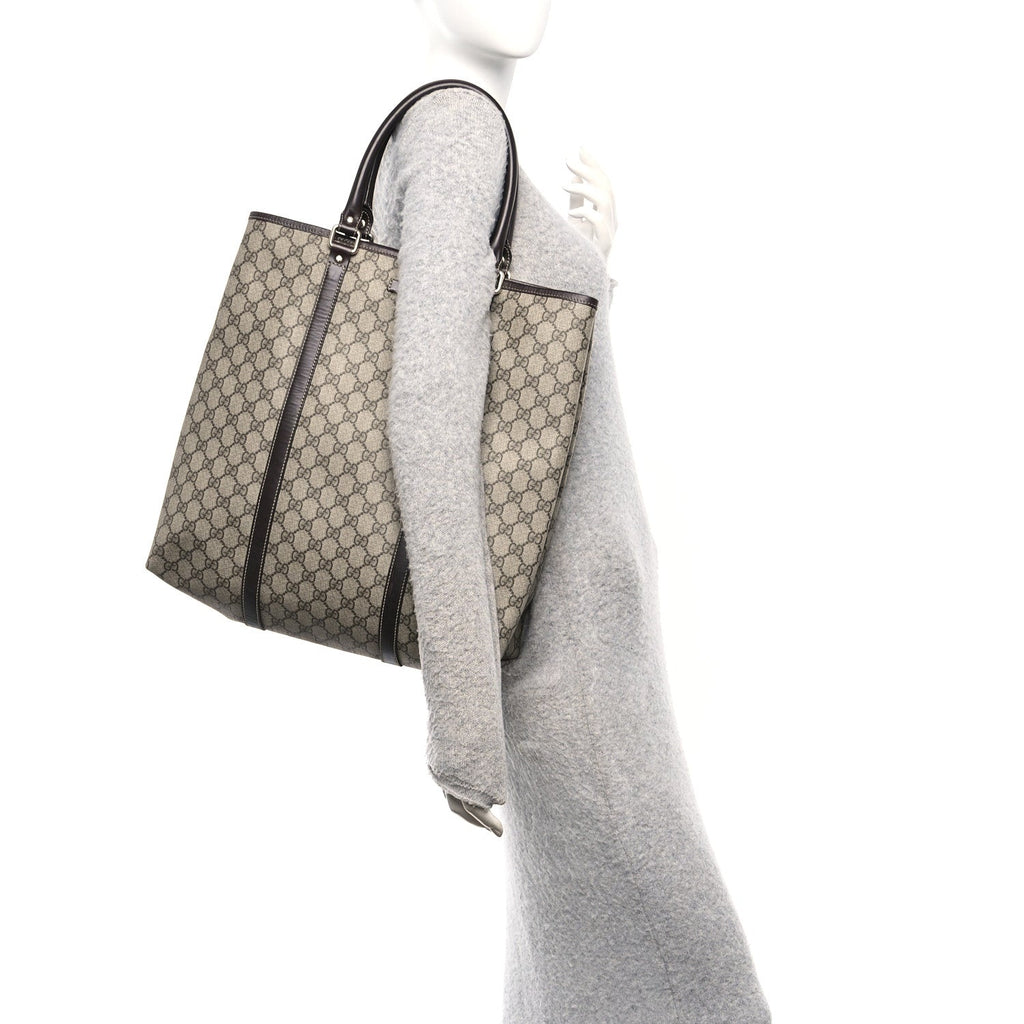 Gucci GG Plus Monogram Joy Vertical Tote Dark Brown