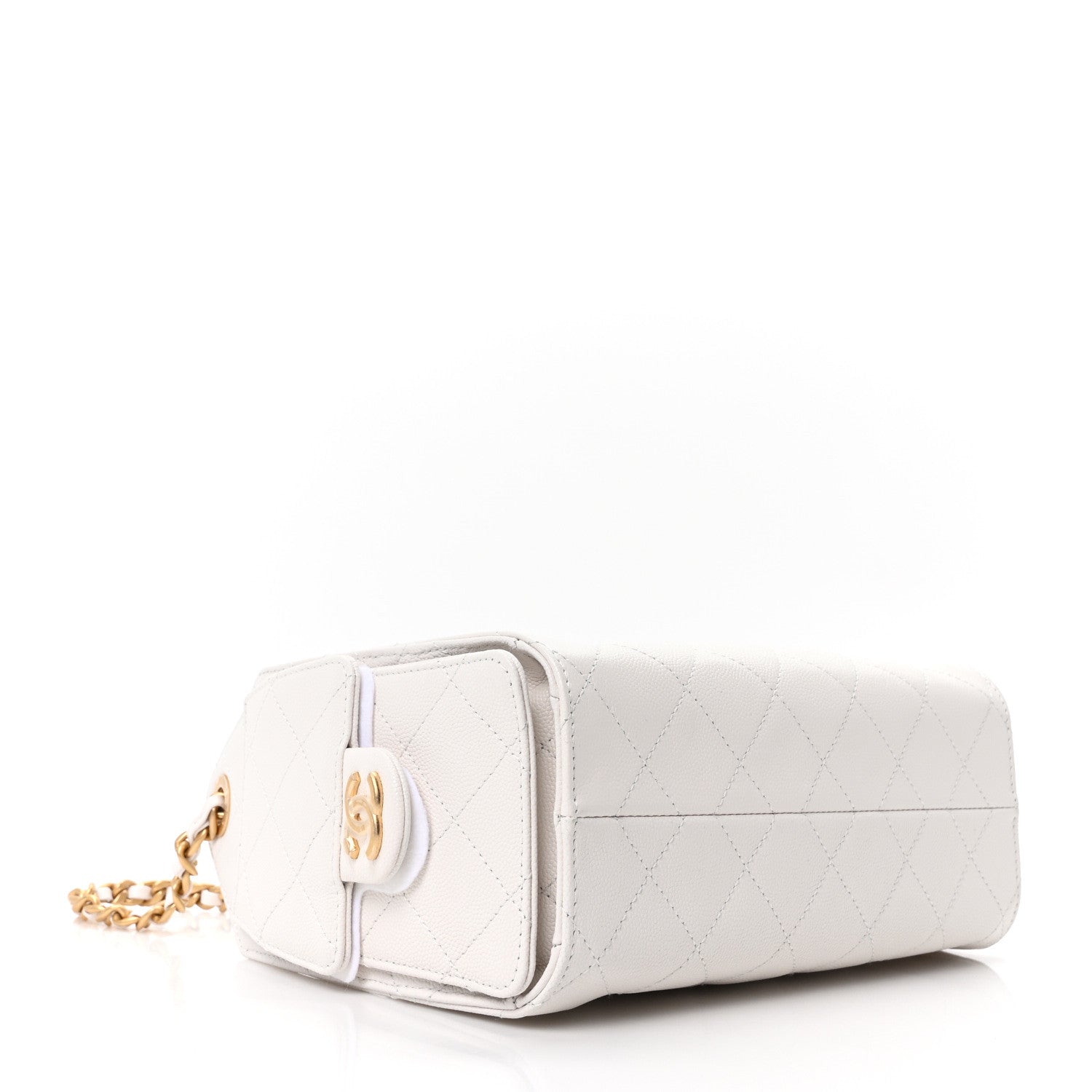 Chanel Caviar Quilted Mini Chanel 25 Handbag White