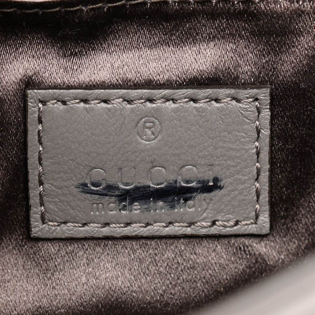 Gucci Nappa Vertical Matelasse Small Maxi Horsebit Chain Shoulder Bag Gray