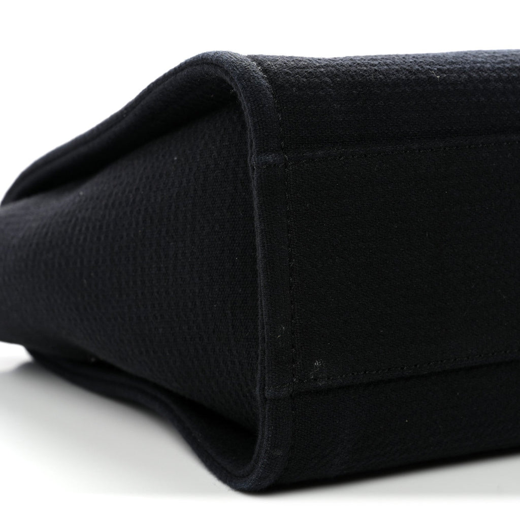 Chanel Mixed Fibers Small Deauville Tote Black