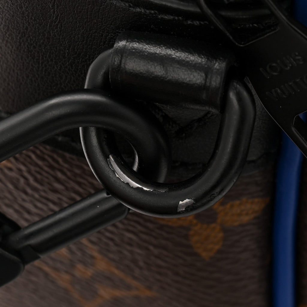 Louis Vuitton Monogram Macassar S Lock Messenger Blue