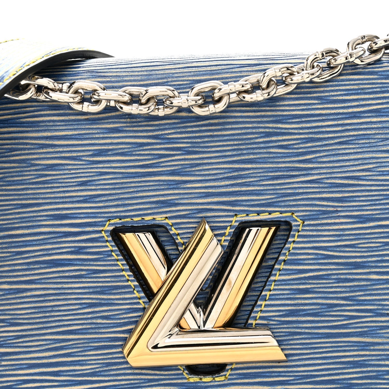 Louis Vuitton Epi Twist Shoulder Bag PM Denim Light