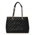 Chanel Caviar Quilted Grand Shopping Tote GST Black