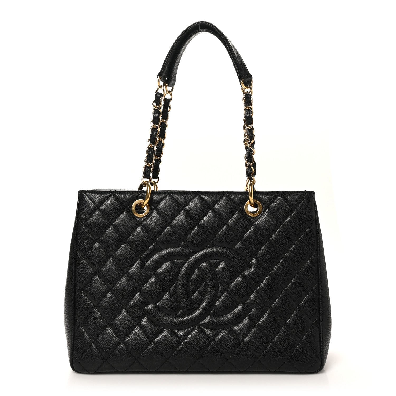 Chanel Caviar Quilted Grand Shopping Tote GST Black