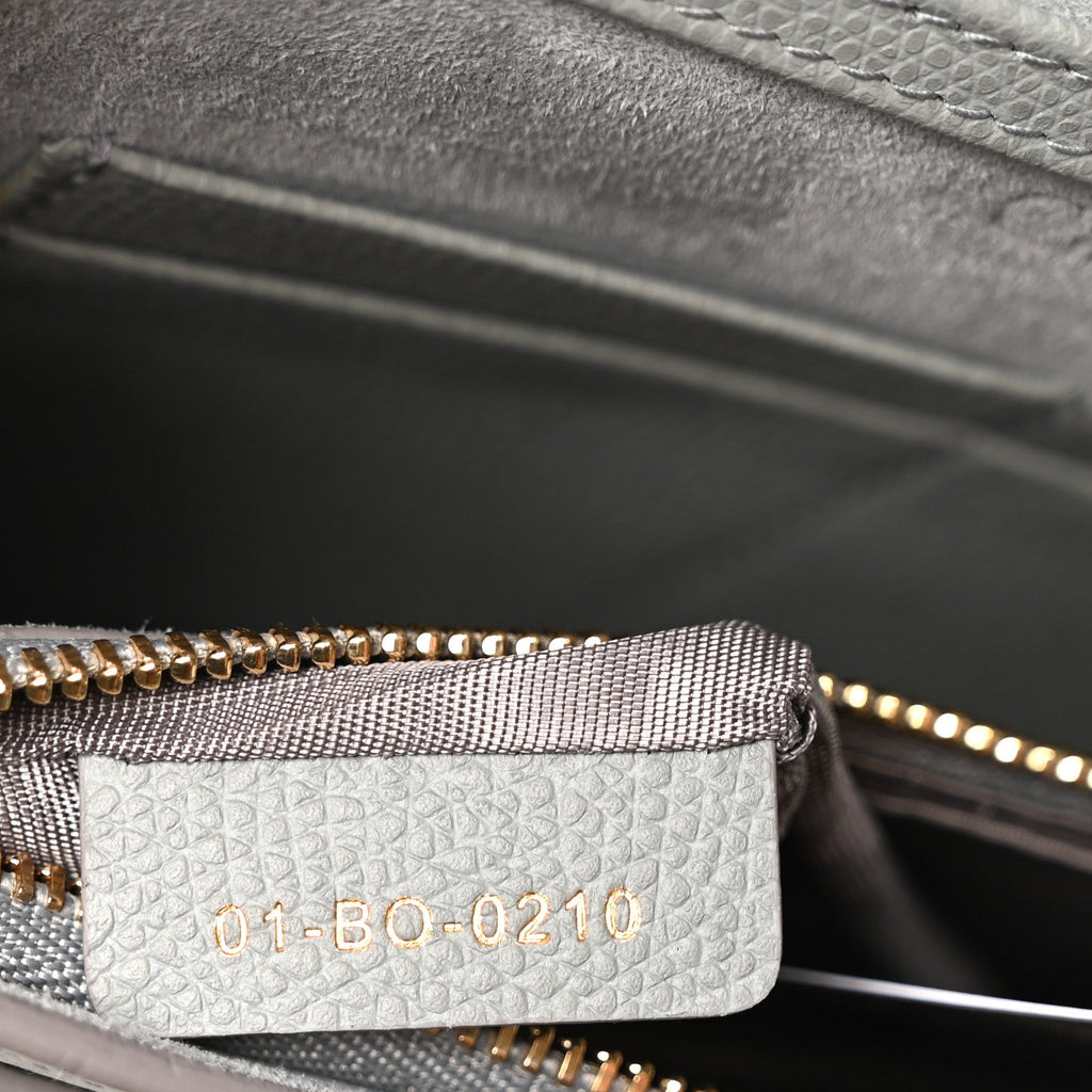 Christian Dior Calfskin 30 Montaigne 2 in 1 Pouch Grey