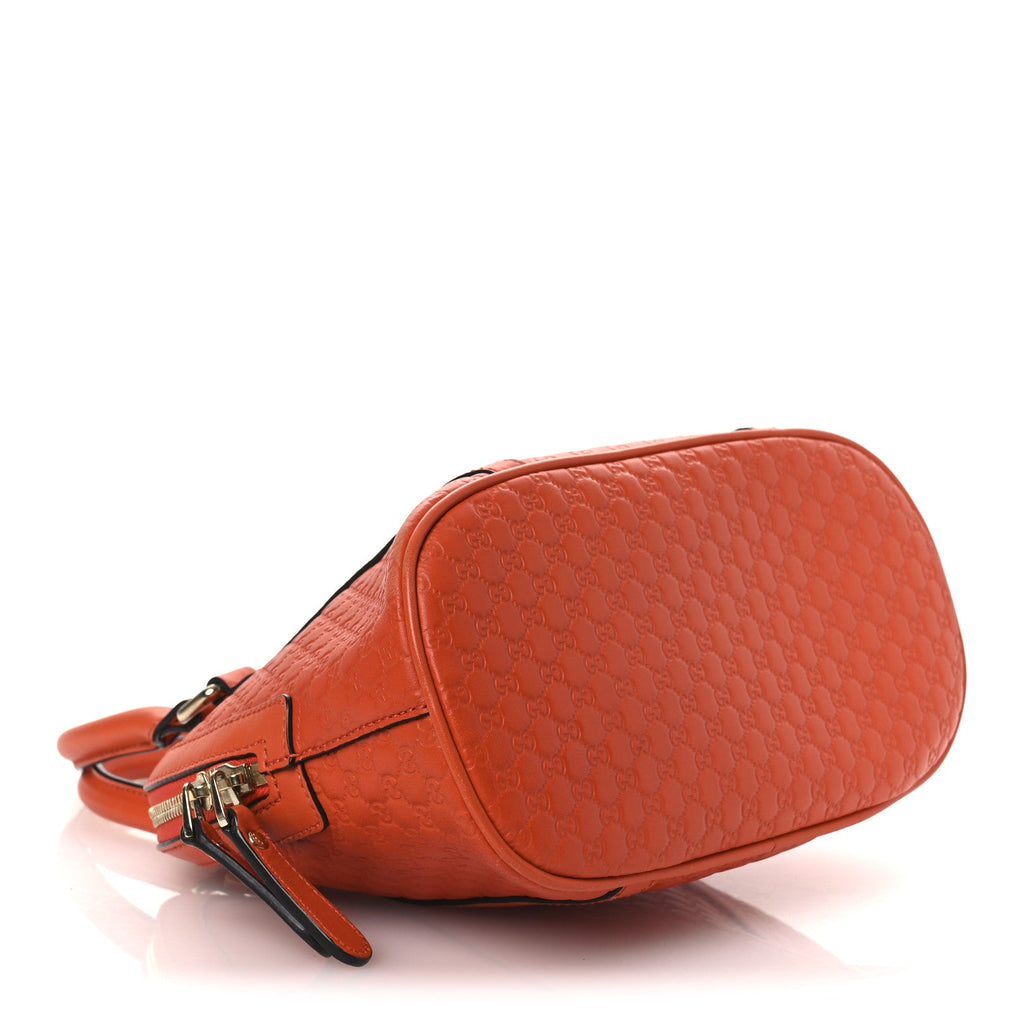 Gucci Microguccissima Mini Dome Bag Sun Orange