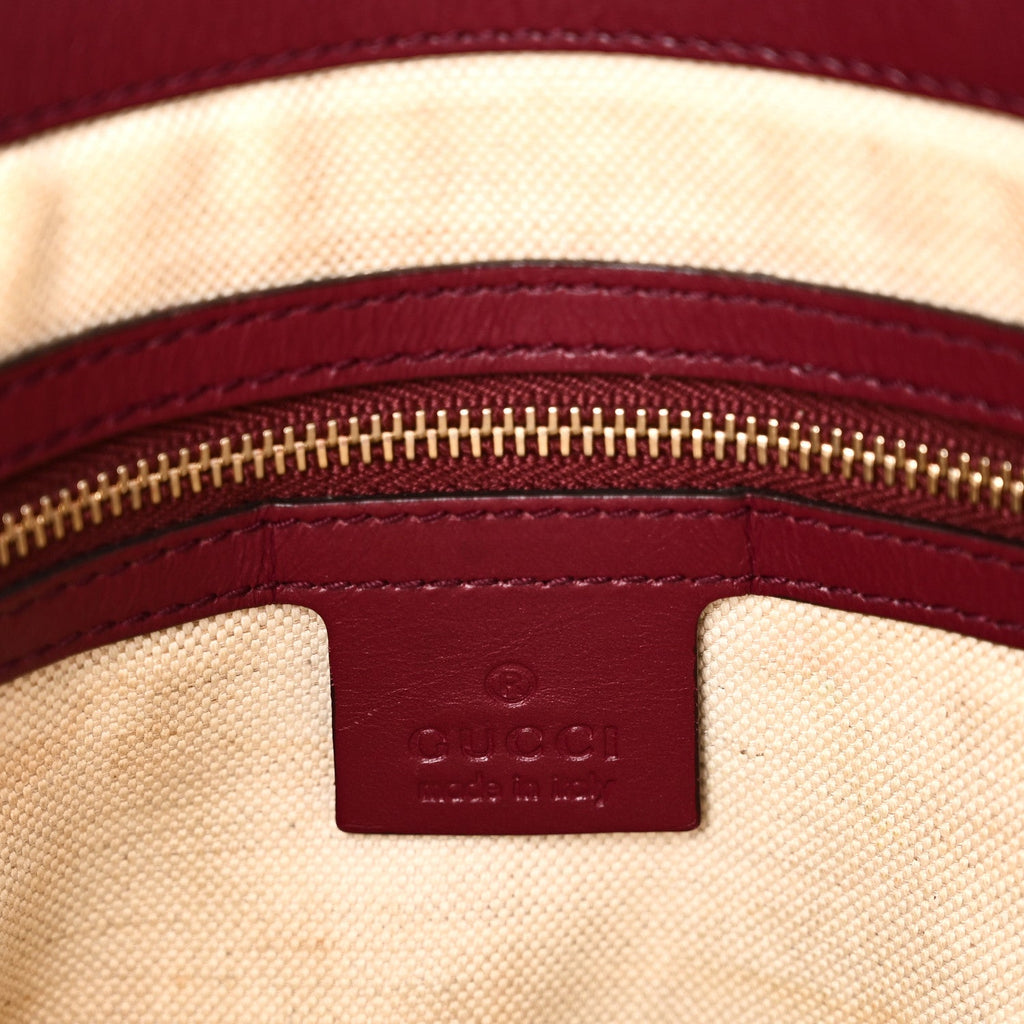 Gucci Monogram Web Mayfair Top Handle Satchel Beige Pink