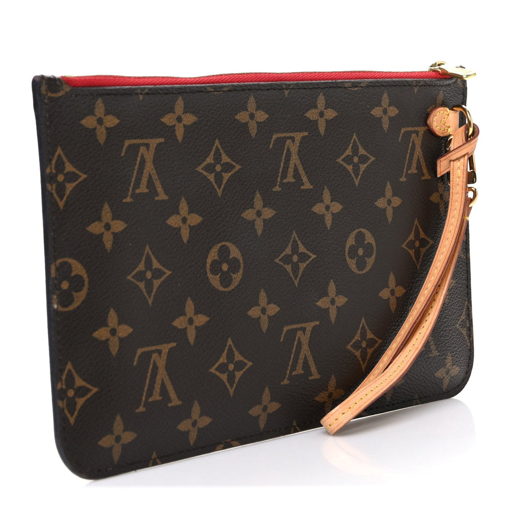 Louis Vuitton Monogram Neverfull MM GM Pochette Cherry