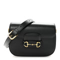 Gucci Azalea Calfskin Web Mini Horsebit 1955 Shoulder Bag Black