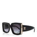 Acetate Rectangle Sunglasses 5435-A Black