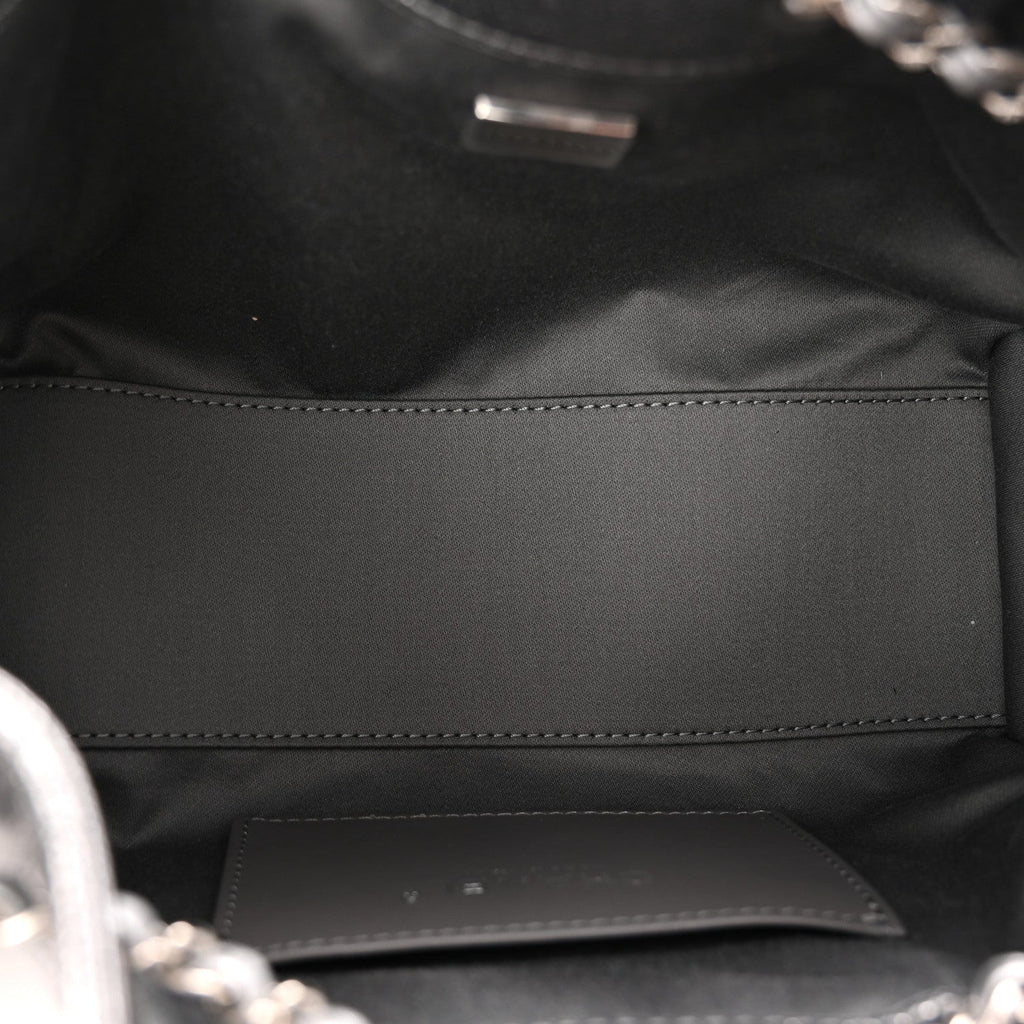 Chanel Metallic Caviar Quilted Mini Chanel 25 Handbag Anthracite