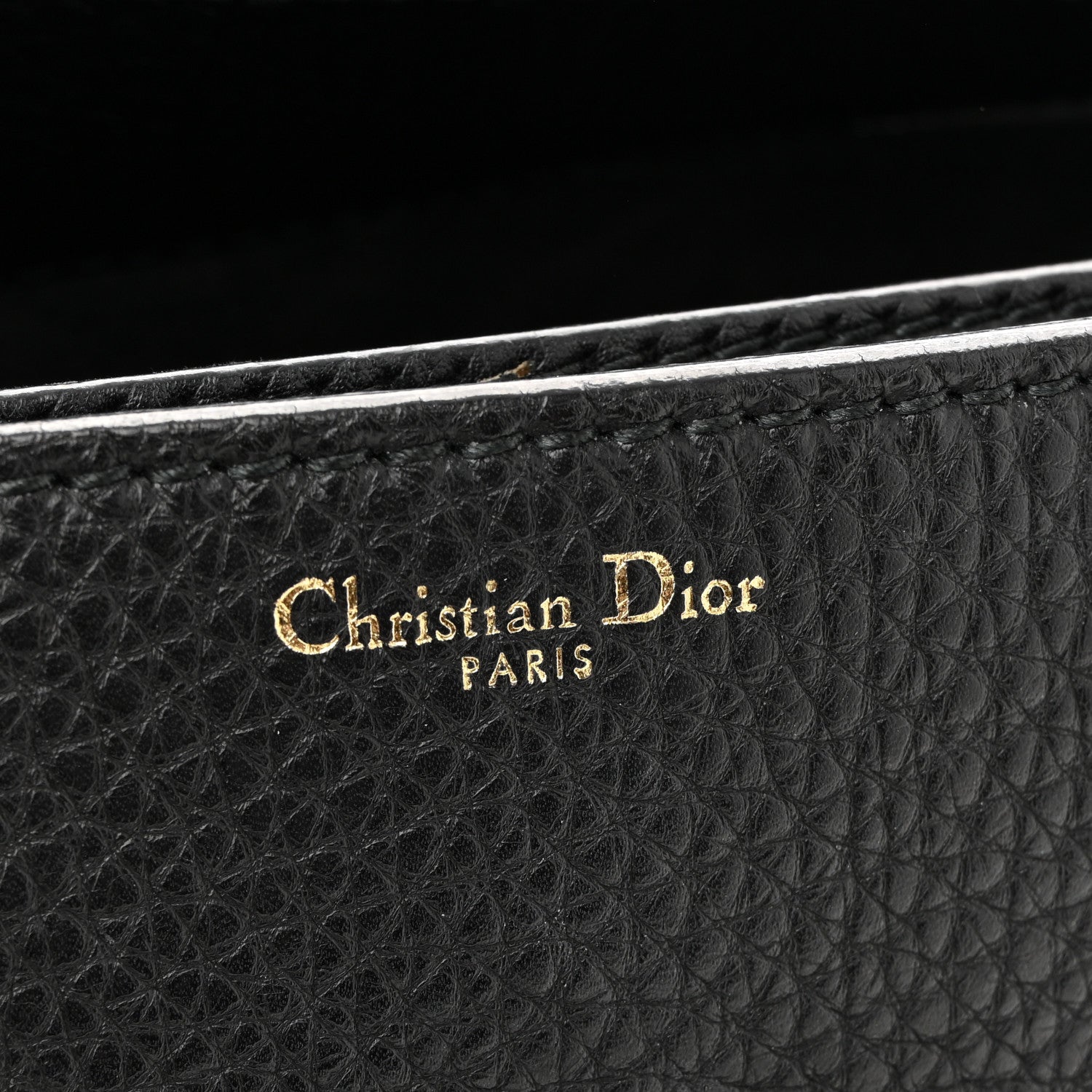 Christian Dior Grained Calfskin Dio(r)evolution Flap Bag Black