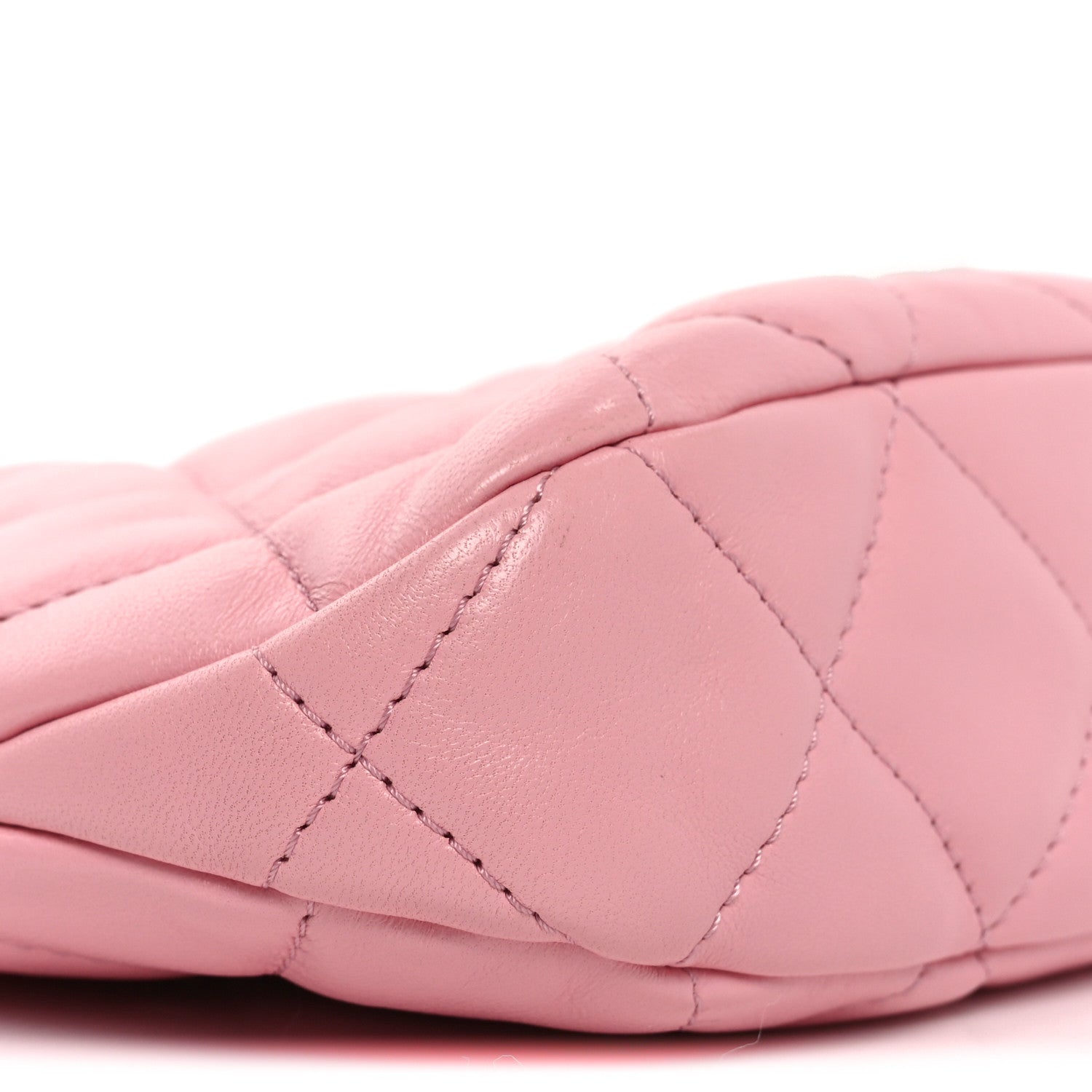 Chanel Lambskin Quilted CC Links Hobo Light Pink