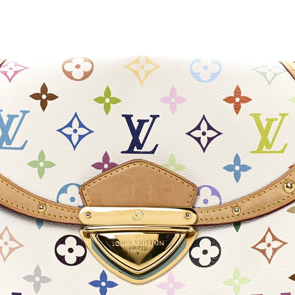Louis Vuitton Monogram Multicolor Beverly MM White