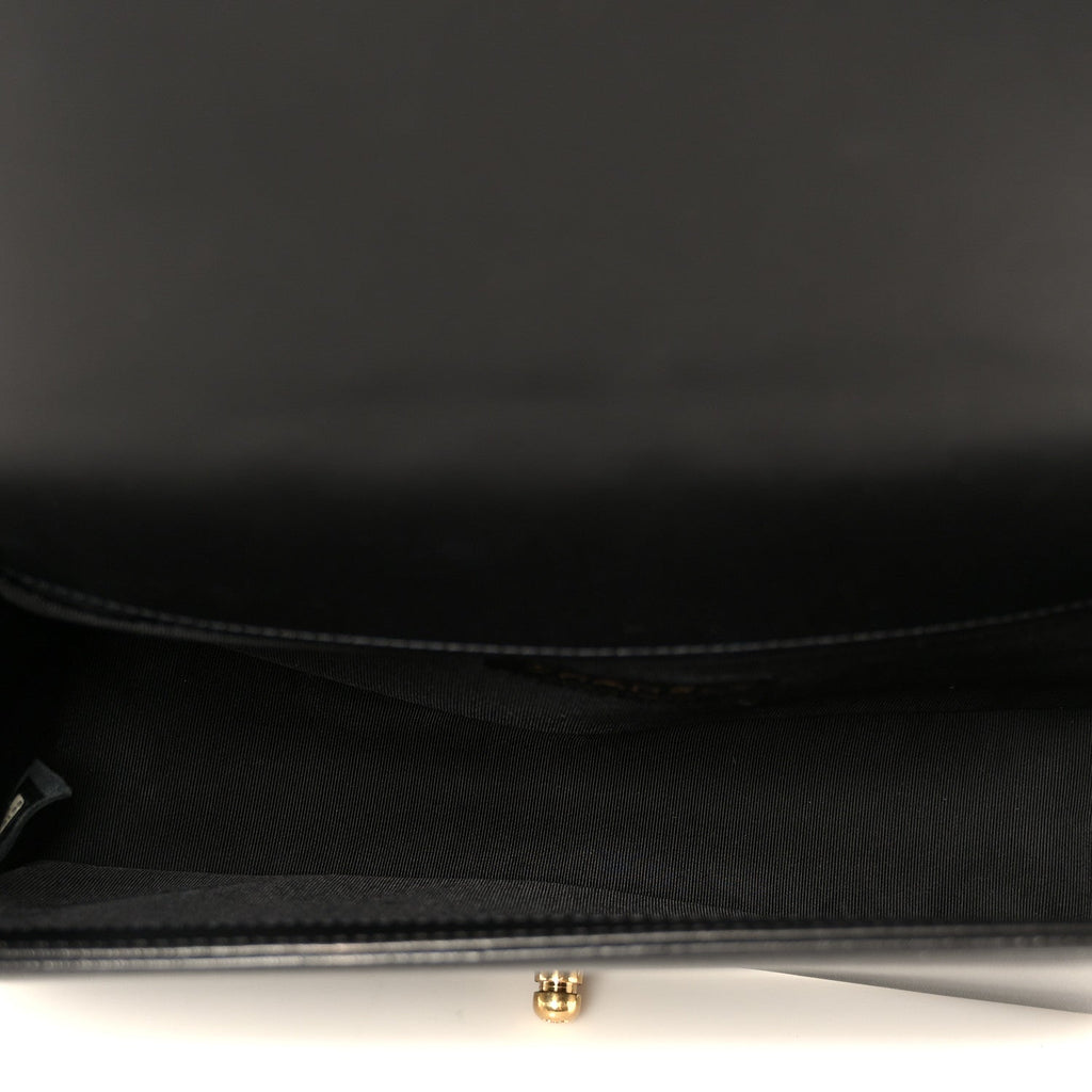 Chanel Lambskin Quilted Medium Boy Flap Black
