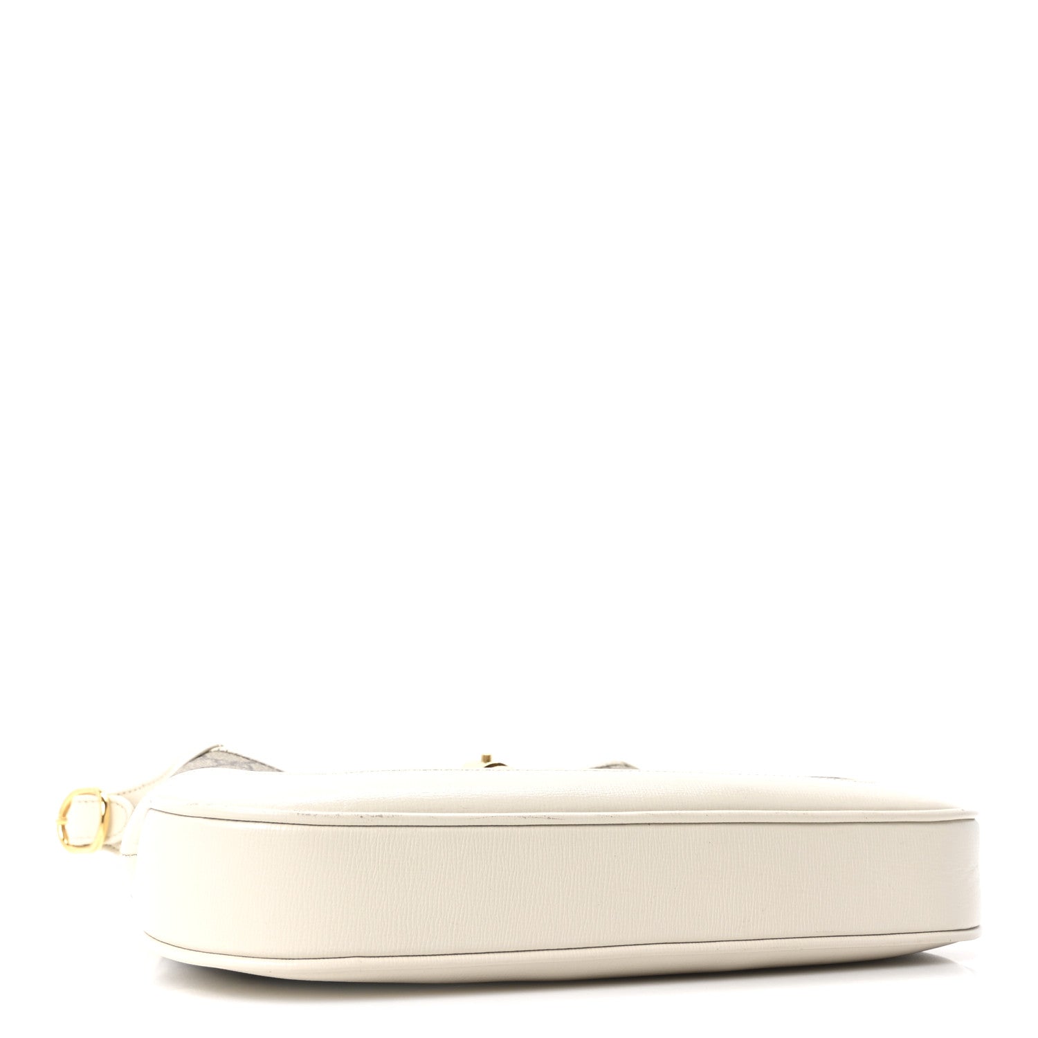 Gucci GG Supreme Monogram Azalea Calfskin Web Small Jackie 1961 Hobo Beige Ebony Mystic White